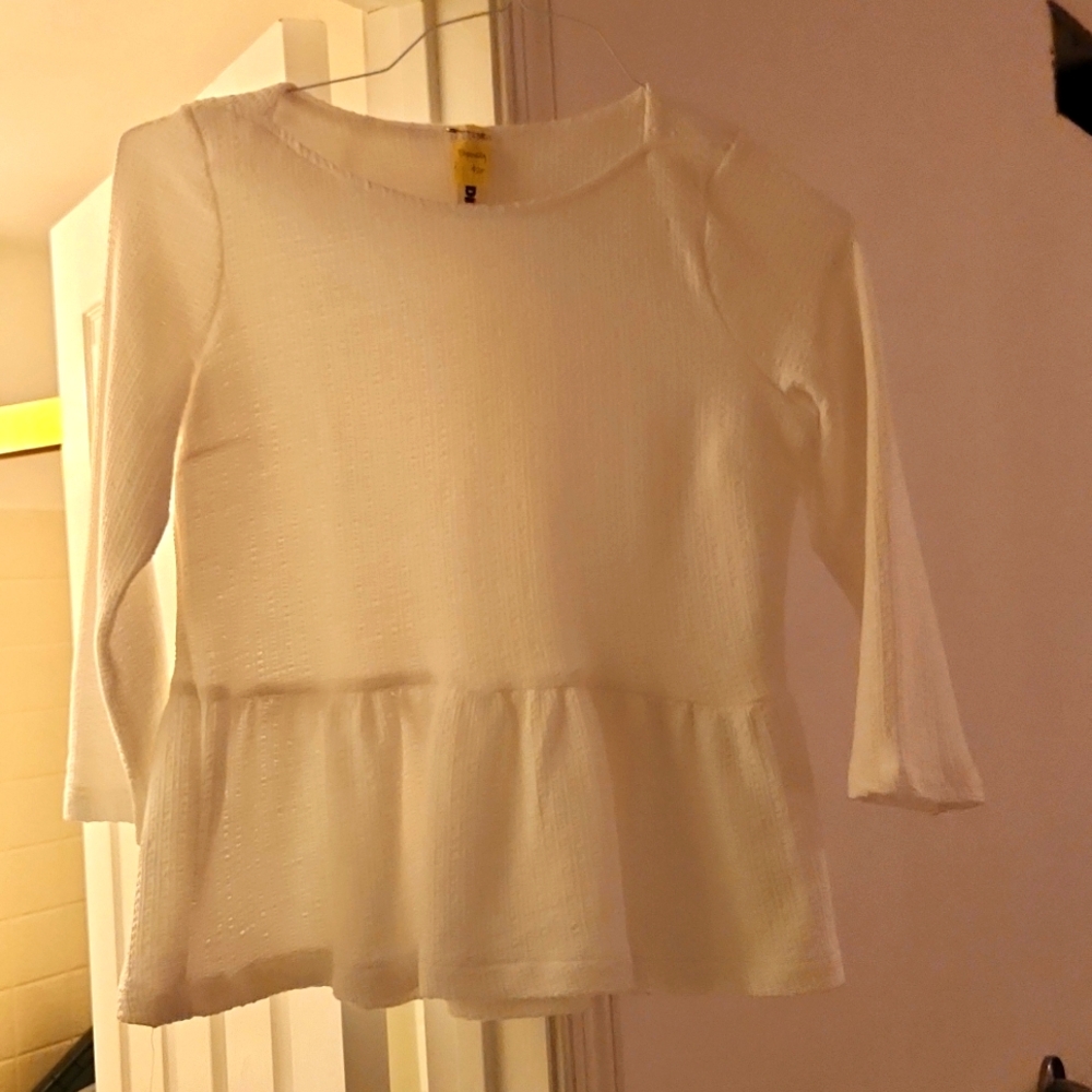 Amadi top anthropology pop over with peplum